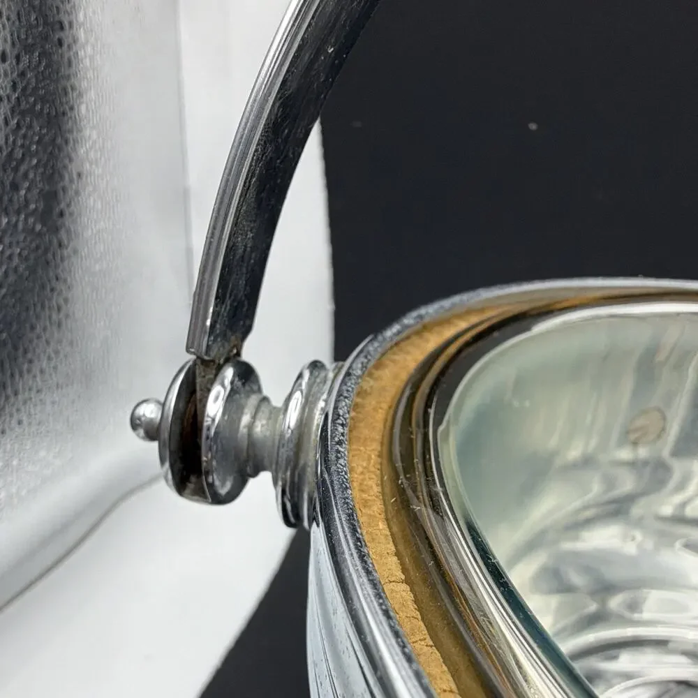 Manning Bowman & Co Silver Metal Ice Bucket w/ Lid & Handle MCM MPN 734F